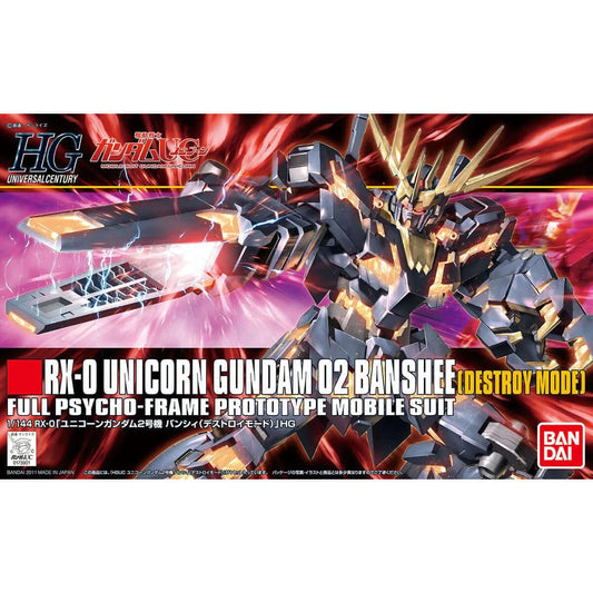 GUNDAM - HGUC 1/144 RX-0 Unicorn 02 Banshee Destroy Mode | BANDAI