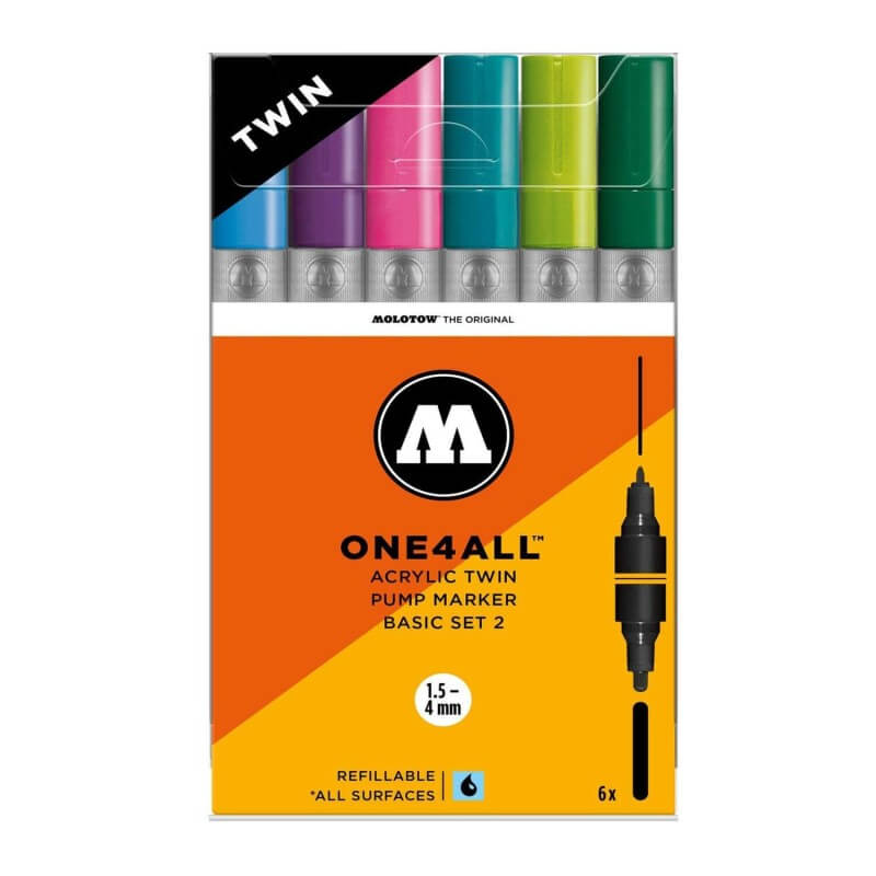 MOLOTOW - Acrylic Twin Basic - Set 2