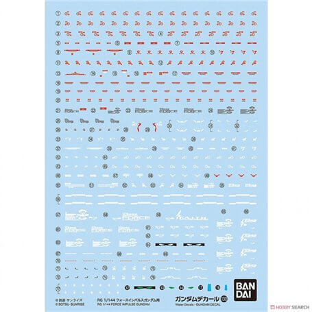 GUNDAM - DECAL 130 RG 1/144 Force Impulse | BANDAI